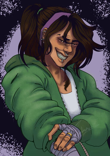 Arte de personagem - Meio corpo