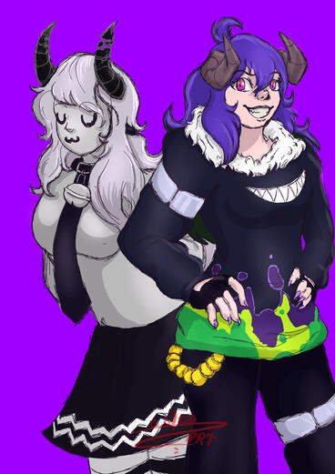 Fanart (antiga) Lightwuz e Yumee